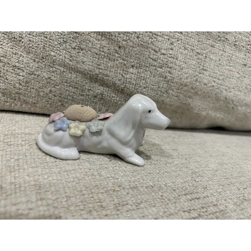 Ardalt Bone‎ China Dog Pin Cushion Vintage